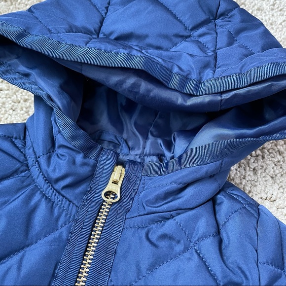 Old Navy Baby Girls Blue Quilted Jacket 12-18m - Picture 6 of 7